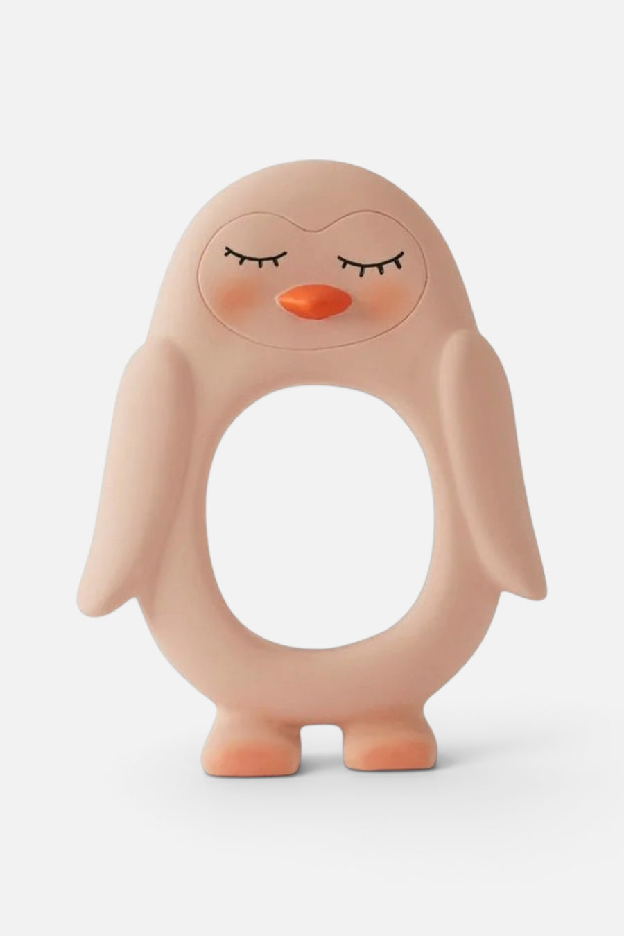 Penguin Baby Teether Rose – front view