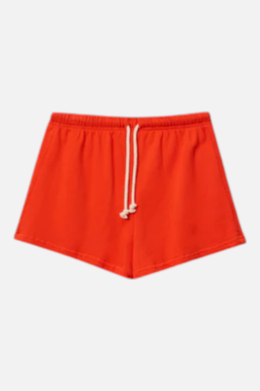 Perfect White Tee Layla Sweat Shorts in Tomato – detail