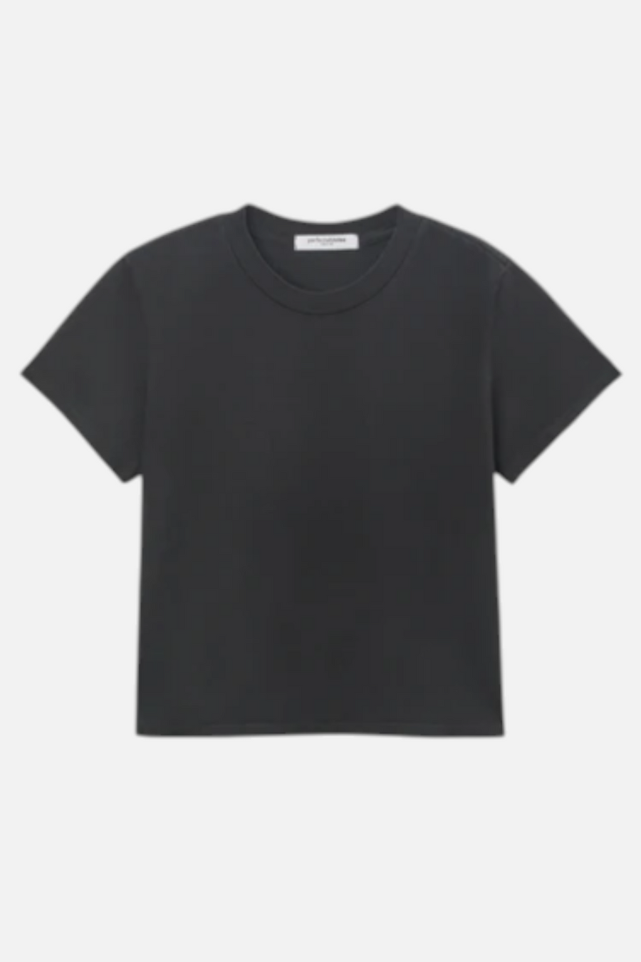 Perfect White Tee Springsteen Baby Tee in Black – side view
