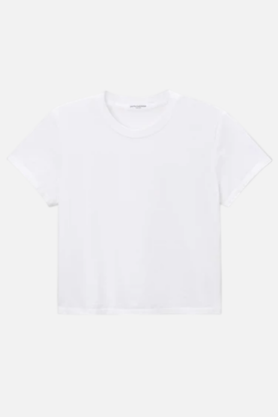 Perfect White Tee Springsteen Baby Tee in White – side view
