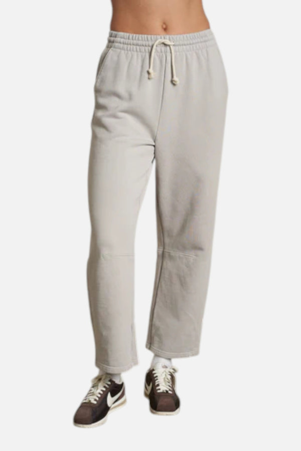 Perfect White Tee Women's Fallon Barrel Sweatpant in Silver