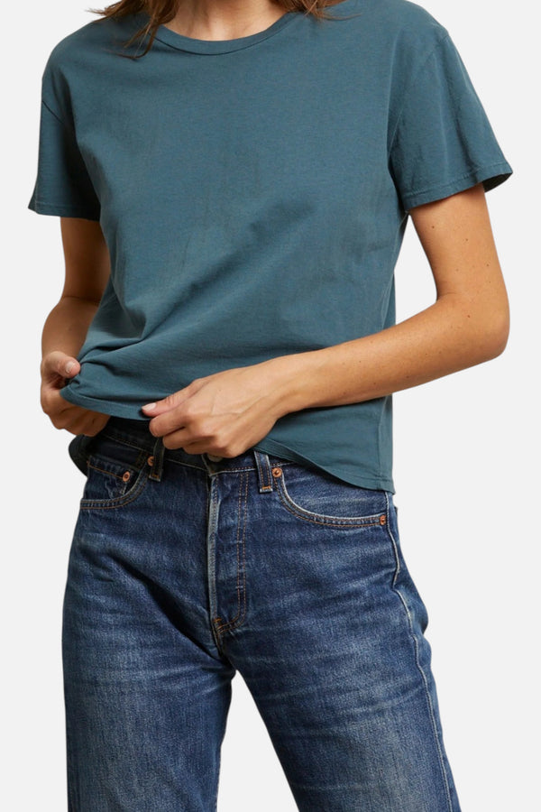 Perfect White Tee Women's Harley Boxy Crew in Slate