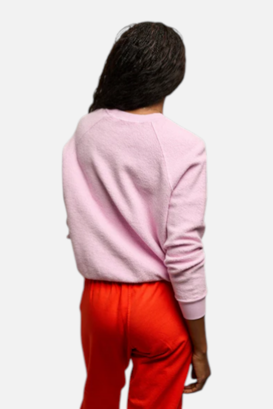 Perfect White Tee Ziggy Sweatshirt in Sugar Pink – side view