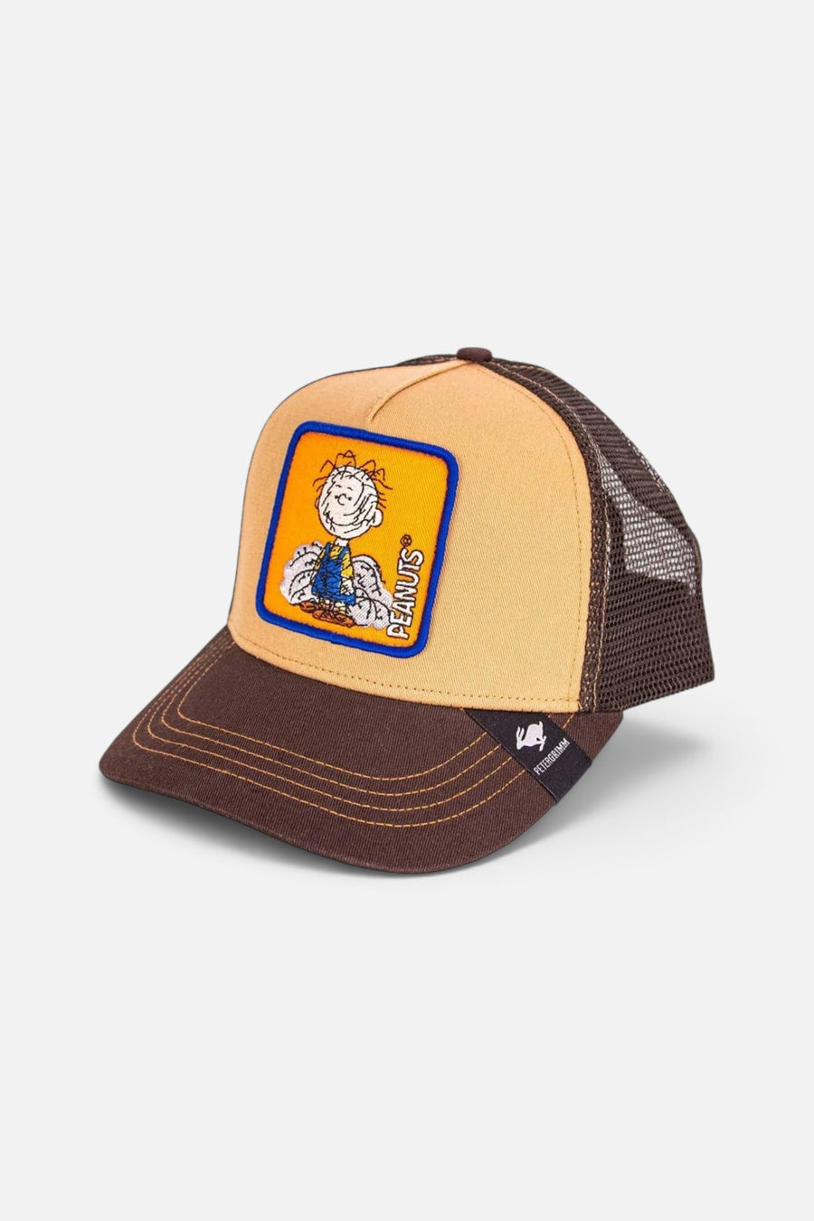 Peter Grimm Pig Pen Trucker Hat in Brown – front view