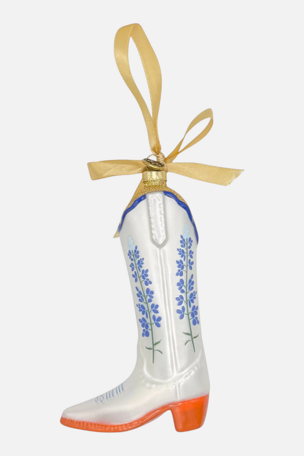 Petite Paloma Quinn Bluebonnet Boot Ornament