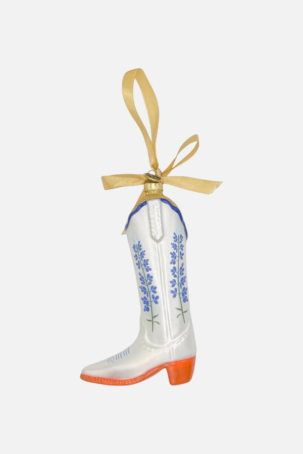Petite Paloma Quinn Bluebonnet Boot Ornament