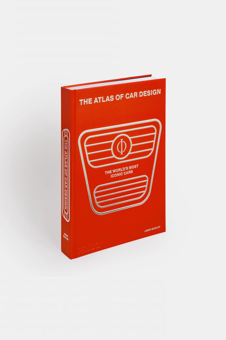 Phaidon The Atlas of Car Design: The World's Most Iconic Cars (Rally Red Edition) – front view