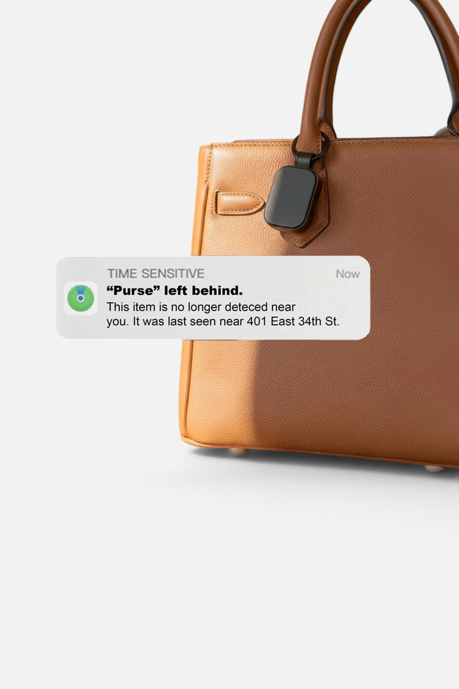 Phunkee Tree Leather Tag Tracker – detail