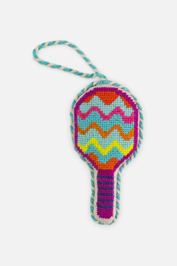 Pickleball Racket Needlepoint Ornament