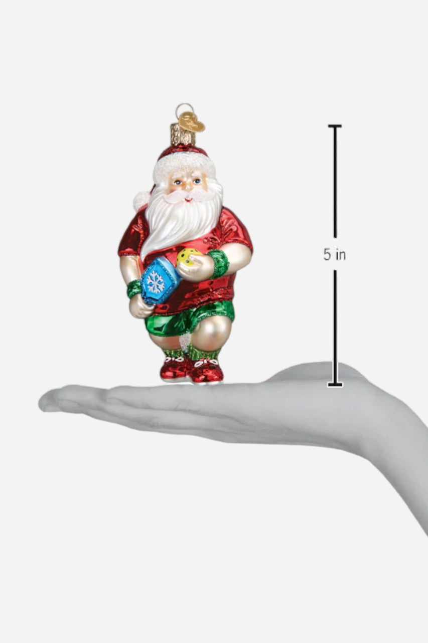 Pickleball Santa Ornament – detail