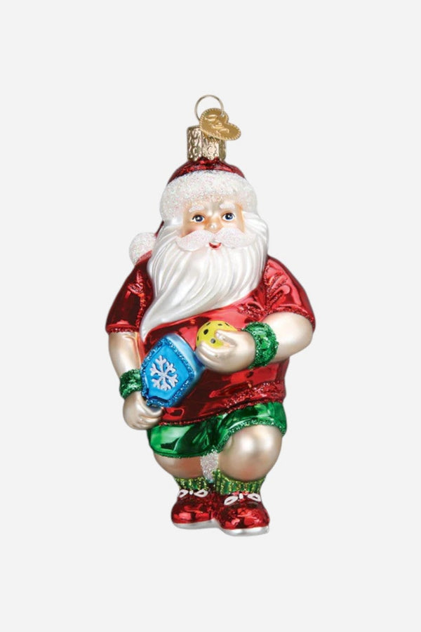 Pickleball Santa Ornament