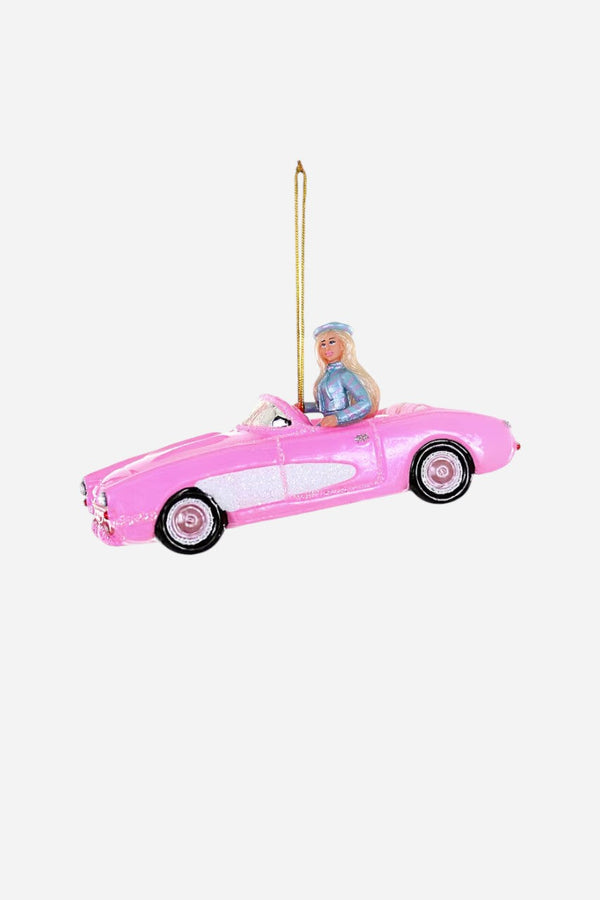 Pink Corvette Ornament