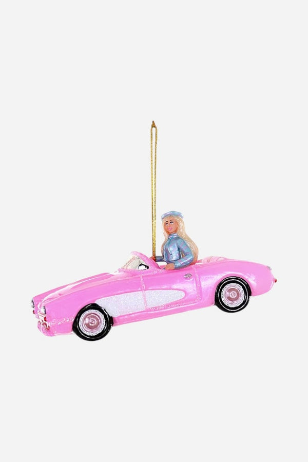 Pink Corvette Ornament