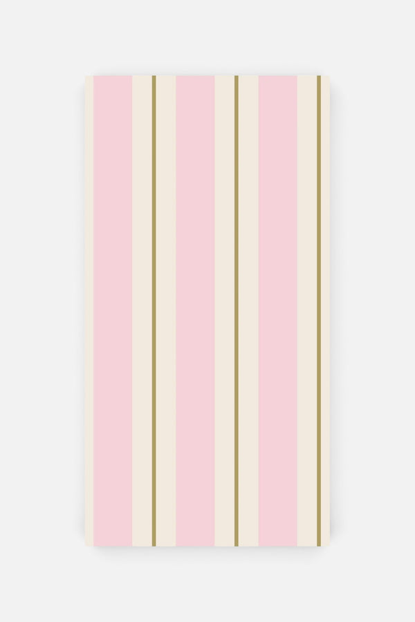 Pink & Gold Awning Stripe Guest Napkins - Set of 16