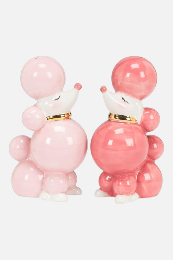 Pink Poodle Salt & Pepper Shakers