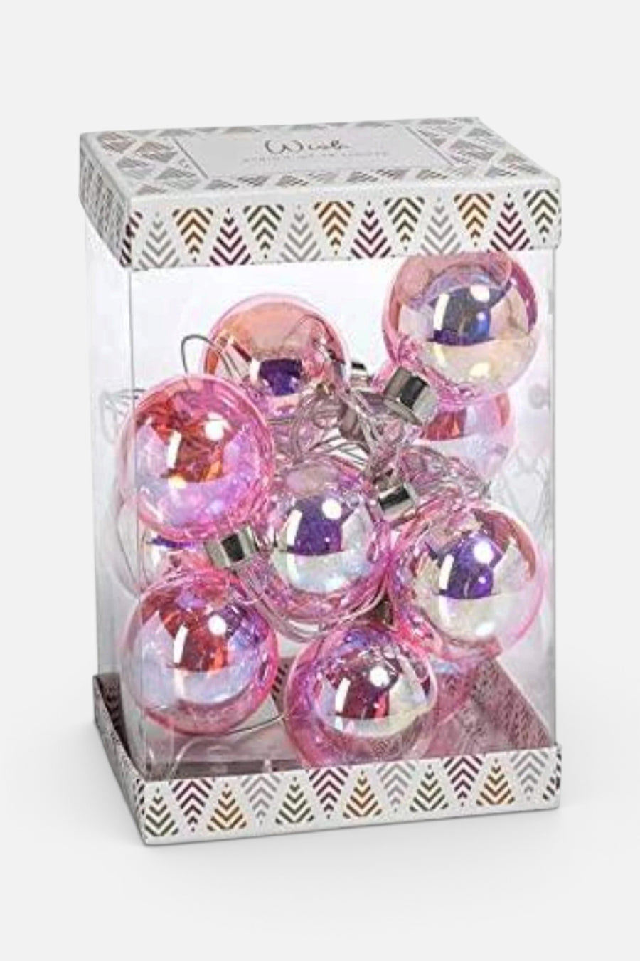 Pink Rainbow LED String Lights – front view