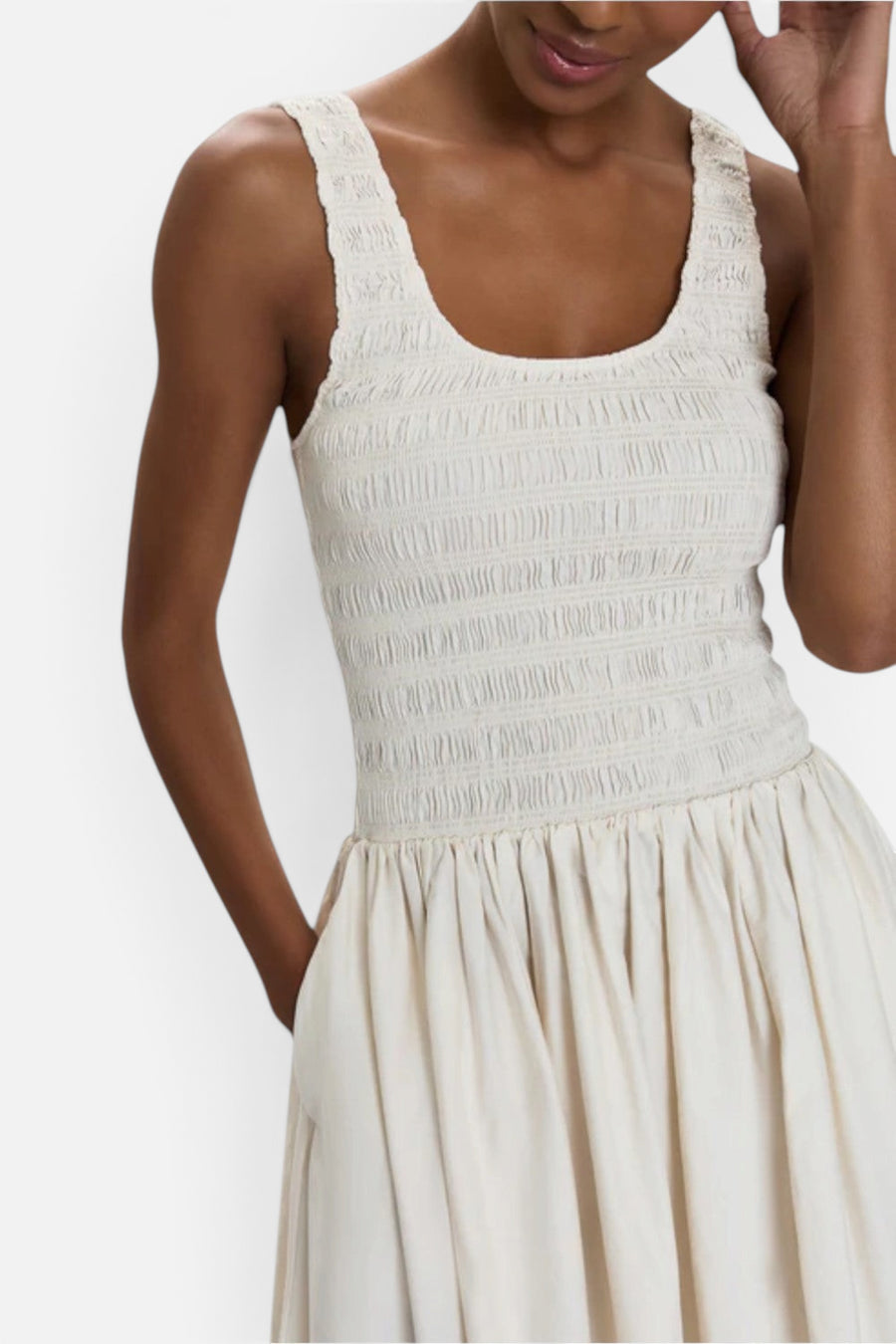 Pistola Alessia Dress - Shell – back view