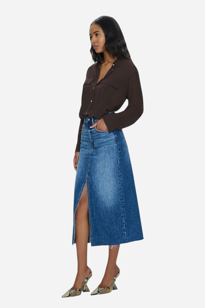Pistola Alice Midi Skirt in Fairfax – flat lay