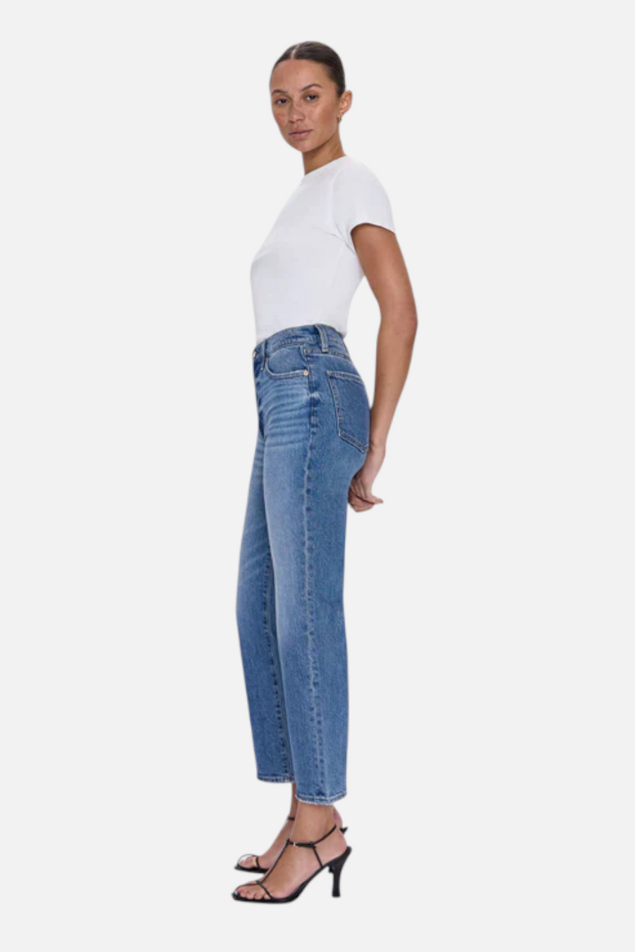 Pistola Ally High Rise Ankle Boot Jean in Charleston – back view
