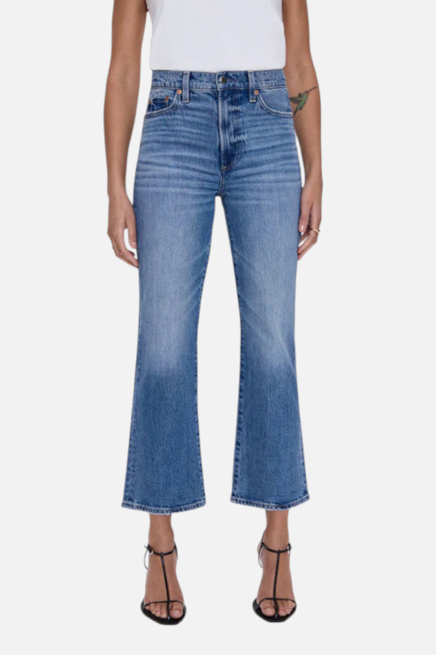 Pistola Ally High Rise Ankle Boot Jean in Charleston – flat lay