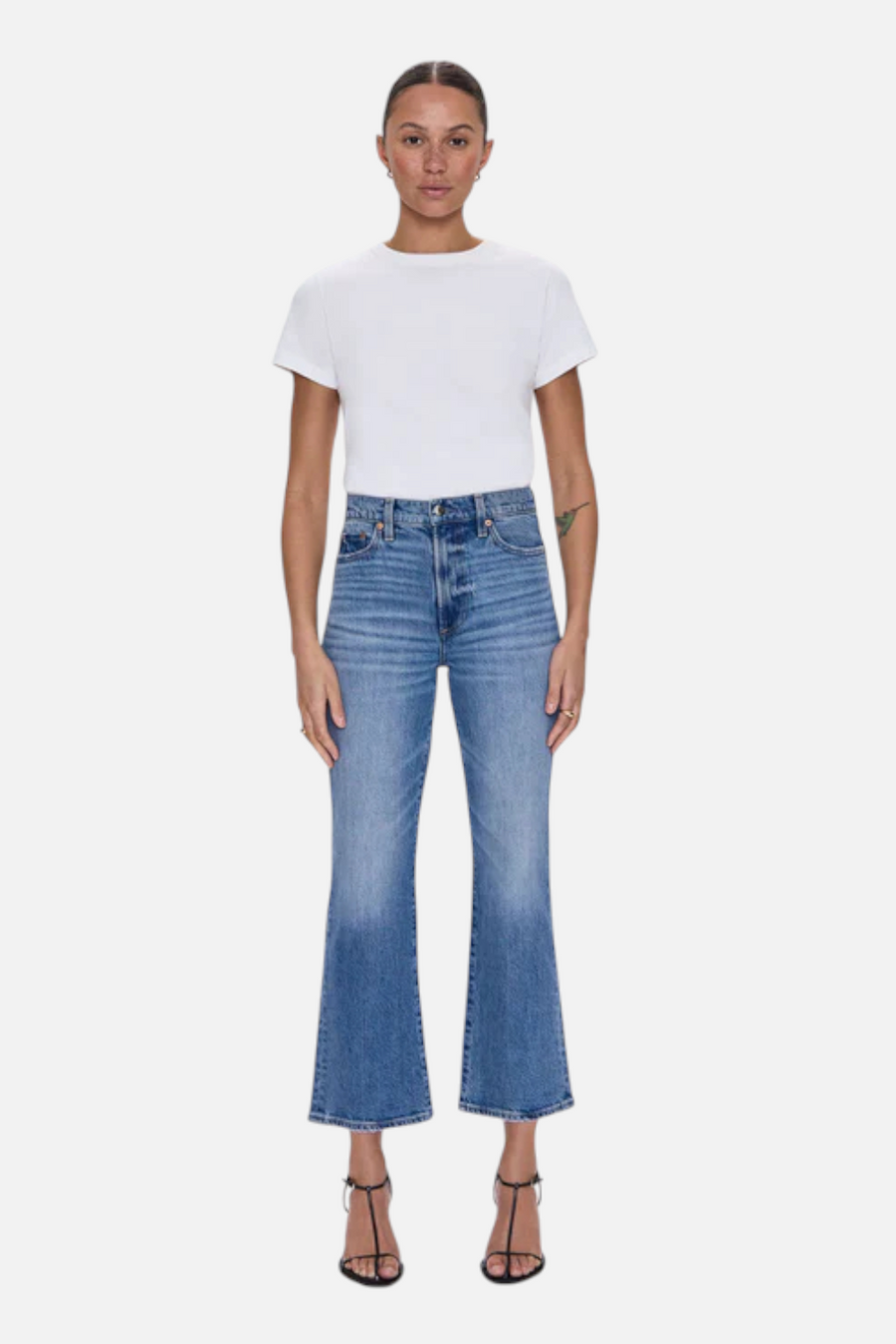 Pistola Ally High Rise Ankle Boot Jean in Charleston – front view
