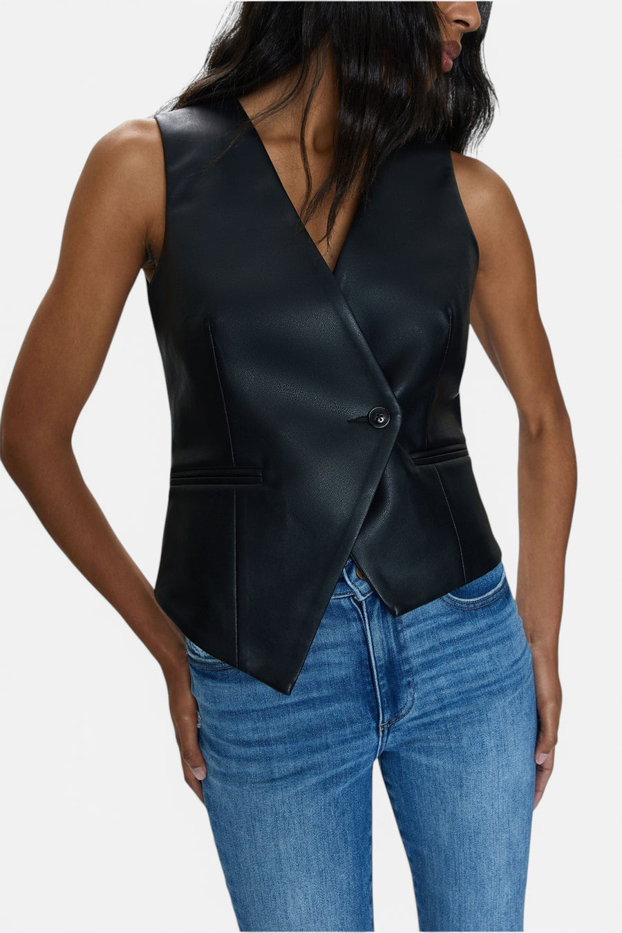 Pistola Arabella Vest in Slate Black – back view