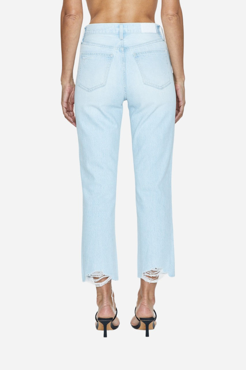 Pistola Charlie High Rise Straight Classic Jeans in Destination Distress – side view