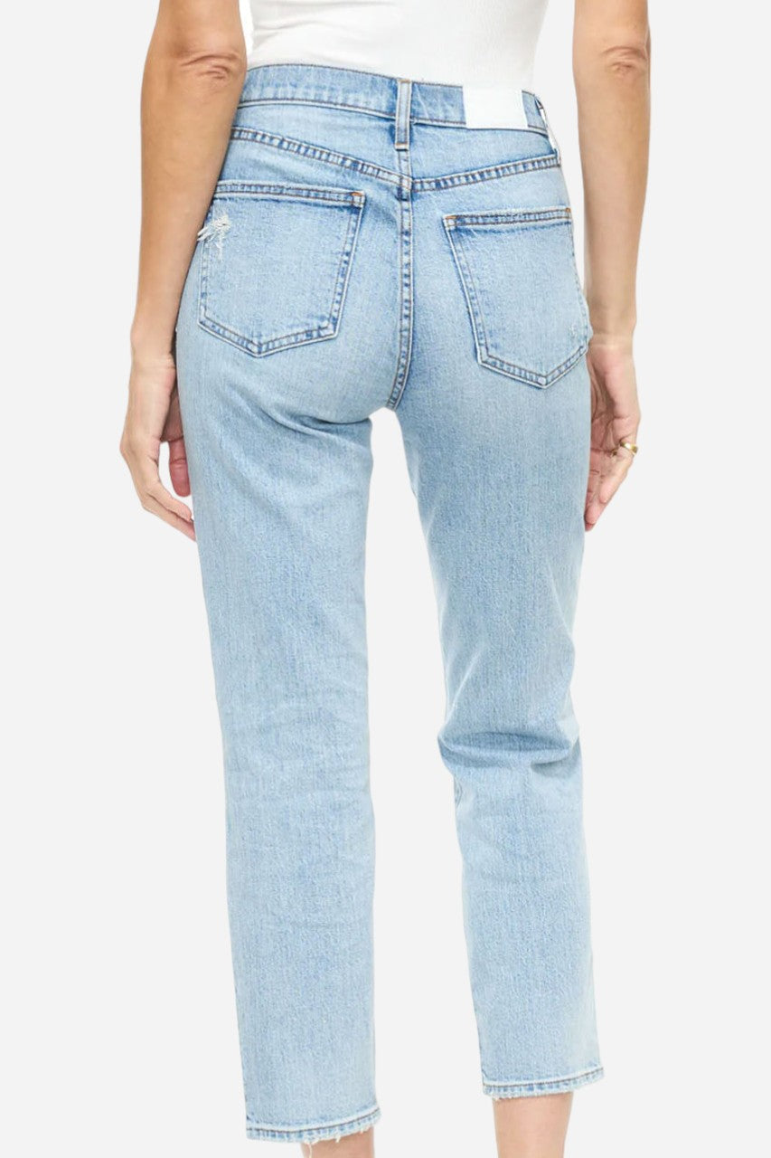 Pistola Charlie High Rise Straight In Bali Distressed – back view