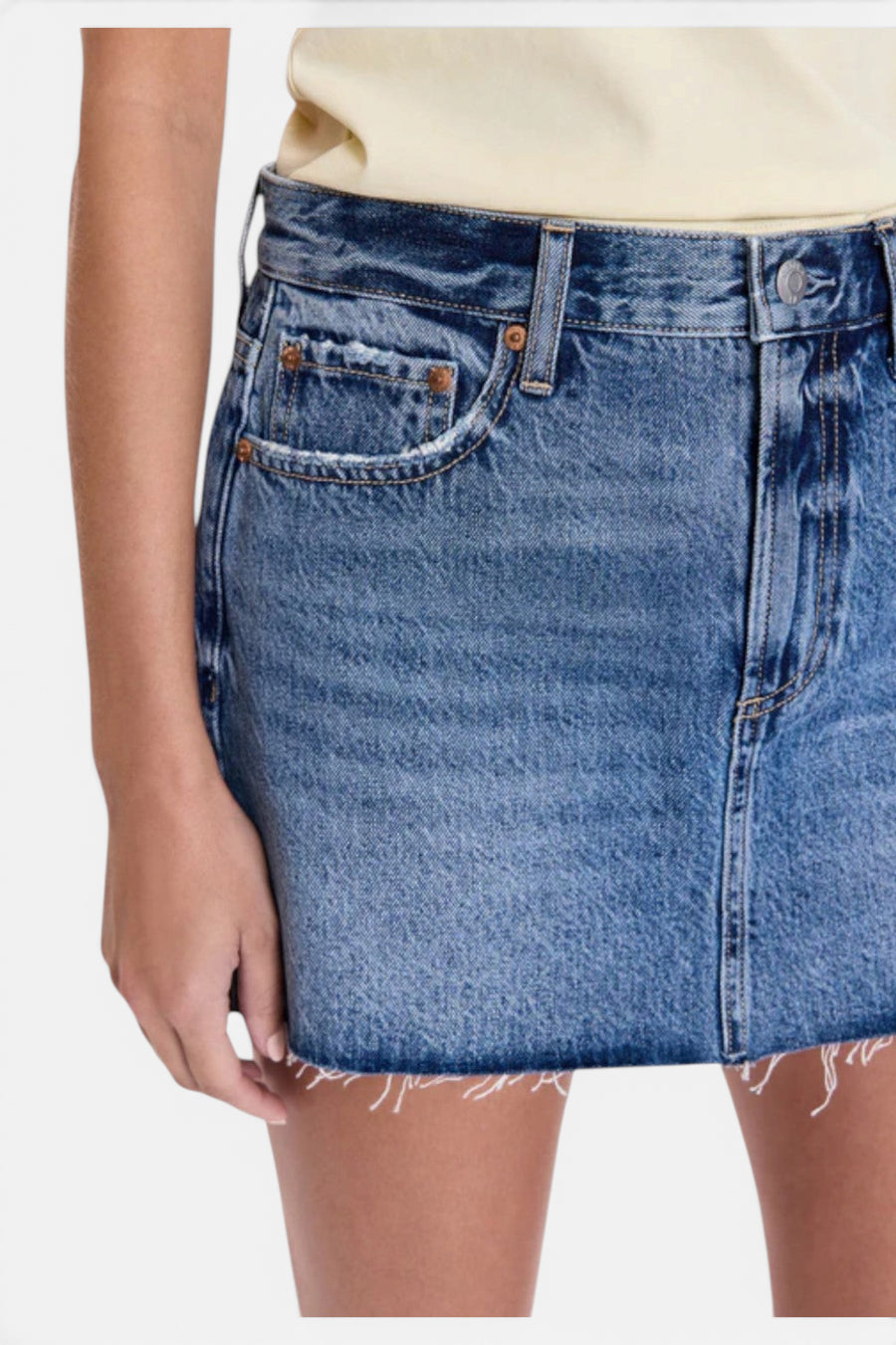 Pistola Daisy Low Slung Mini Skirt - Spectacle – side view