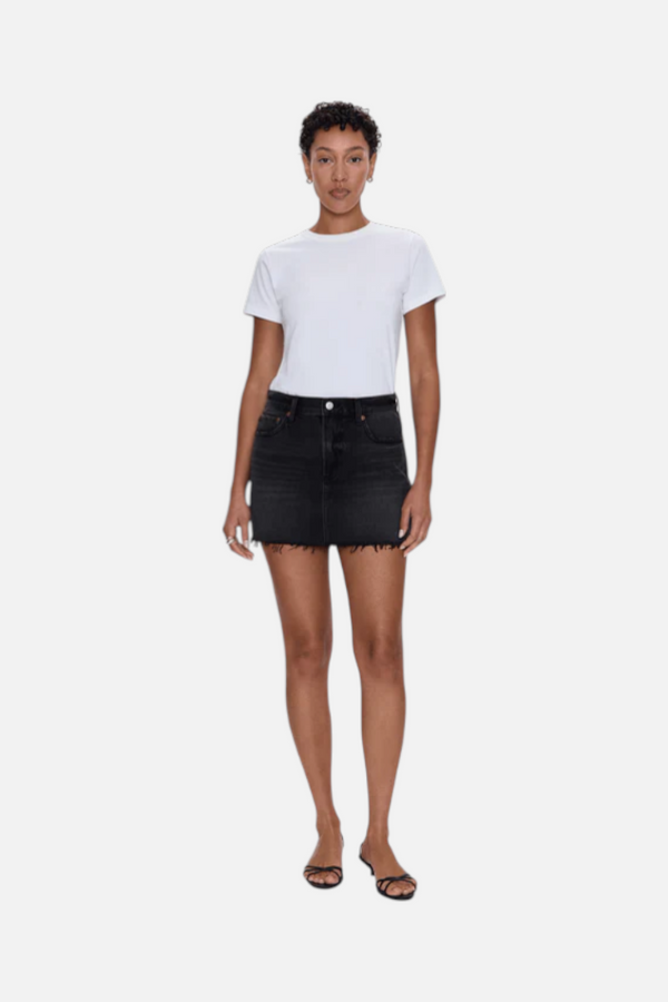 Pistola Daisy Mini Skirt in Caviar