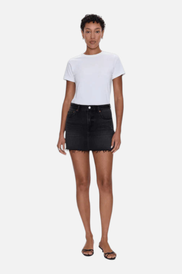 Pistola Daisy Mini Skirt in Caviar