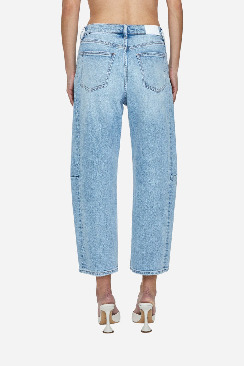 Pistola Eli High Rise Arched Leg Jeans in Sun Kissed – side view