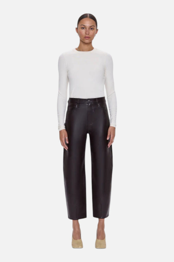 Pistola Eli High Rise Barrel Jean in French Roast