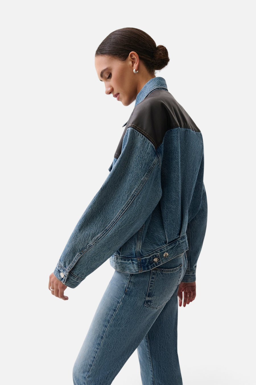 Pistola Harley Trucker Jacket in Metropolis – detail