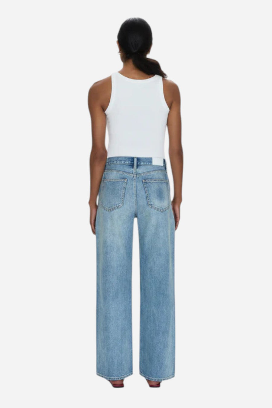 Pistola Hendrix High Rise Relaxed Jean - Apprentice Distressed – alternate