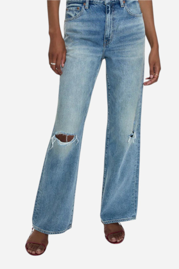 Pistola Hendrix High Rise Relaxed Jean - Apprentice Distressed