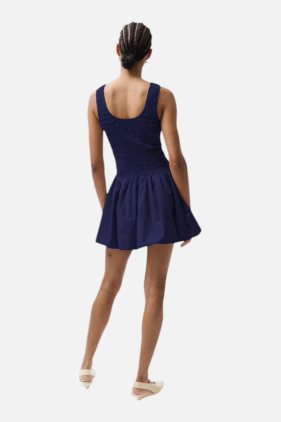 Pistola Ilona Bubble Hem Dress in Peacoat – side view