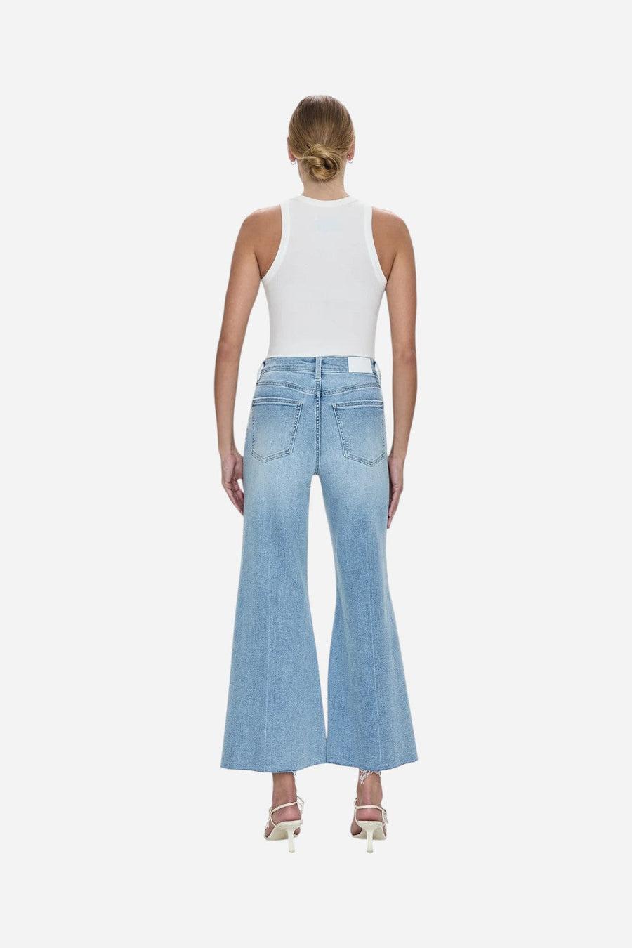 Pistola Izzy Mid Rise Wide Leg Crop in Strive – alternate