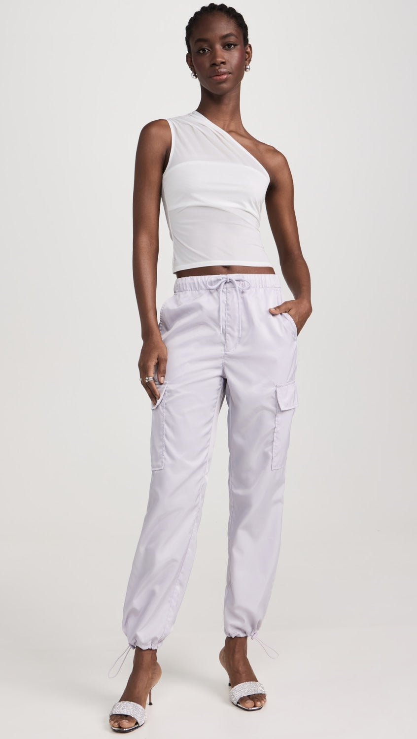 Pistola Jade Lightweight Cargo Pant in Lilac Mist – side view