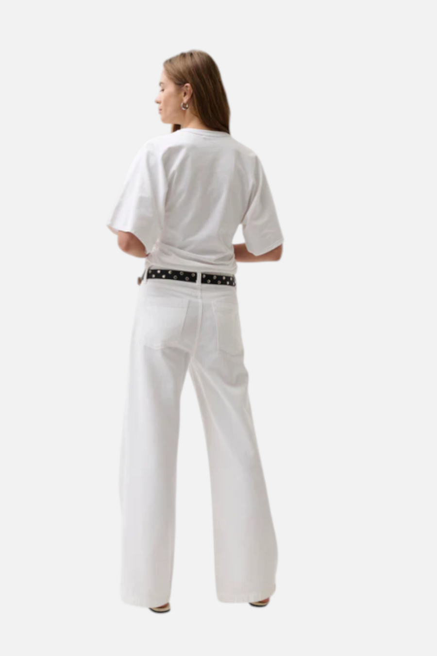 Pistola Jadyn Jeans in Vivid White – detail