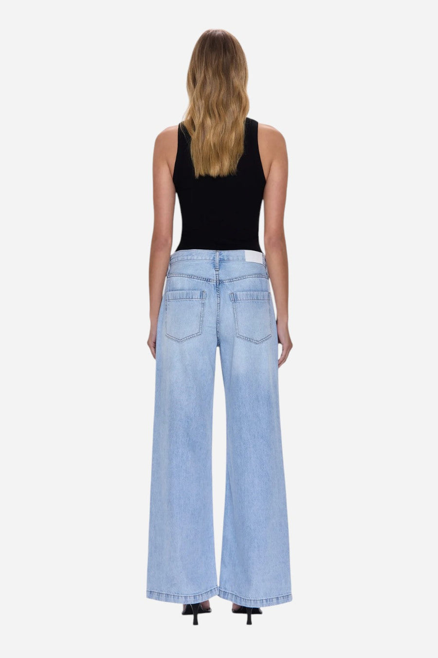 Pistola Jadyn Low Slung Palazzo Jean in Chateau – alternate