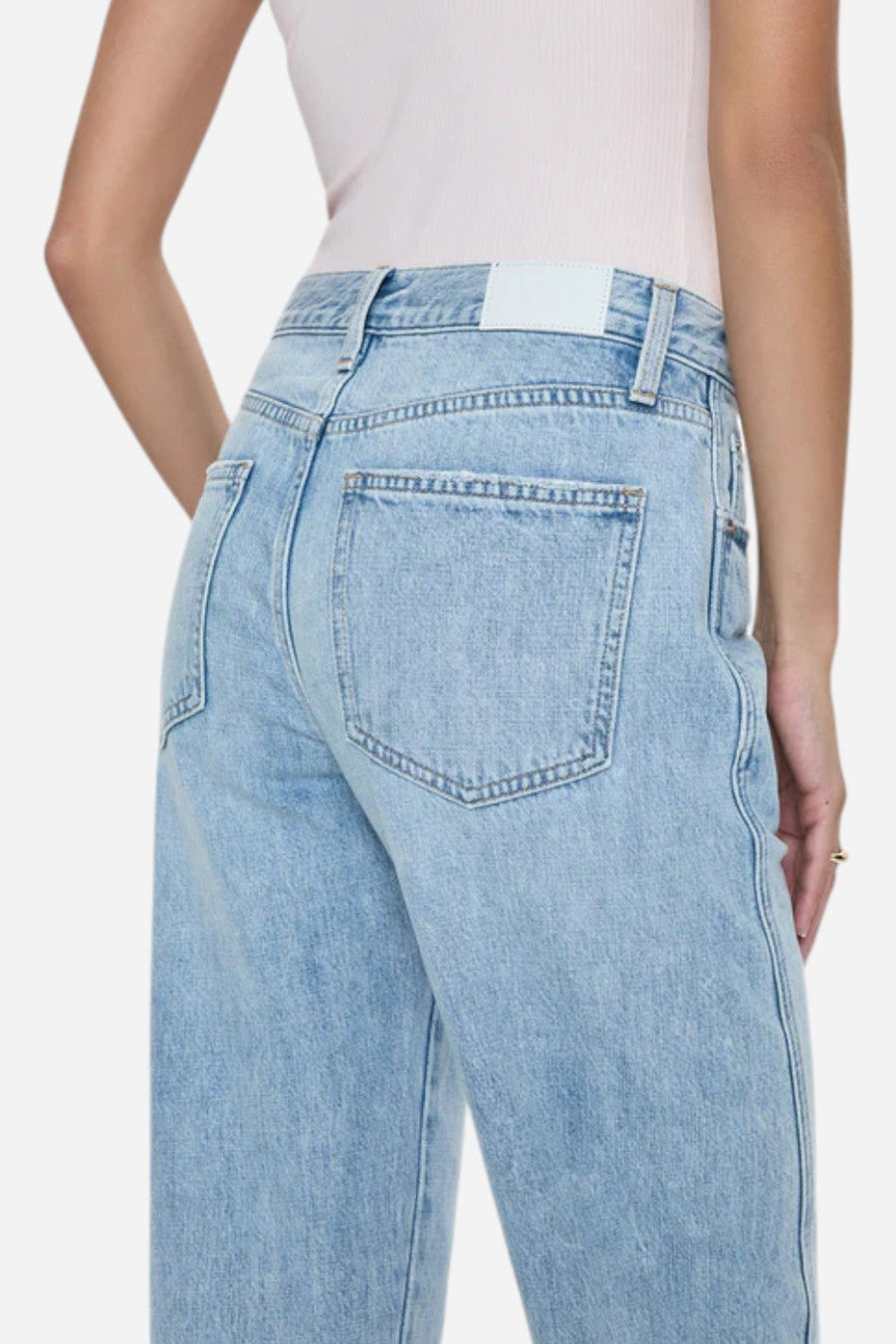 Pistola Kacey Mid Rise Cuffed Straight Jean - Berkeley – alternate