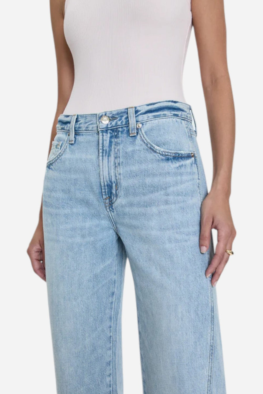 Pistola Kacey Mid Rise Cuffed Straight Jean - Berkeley – alternate