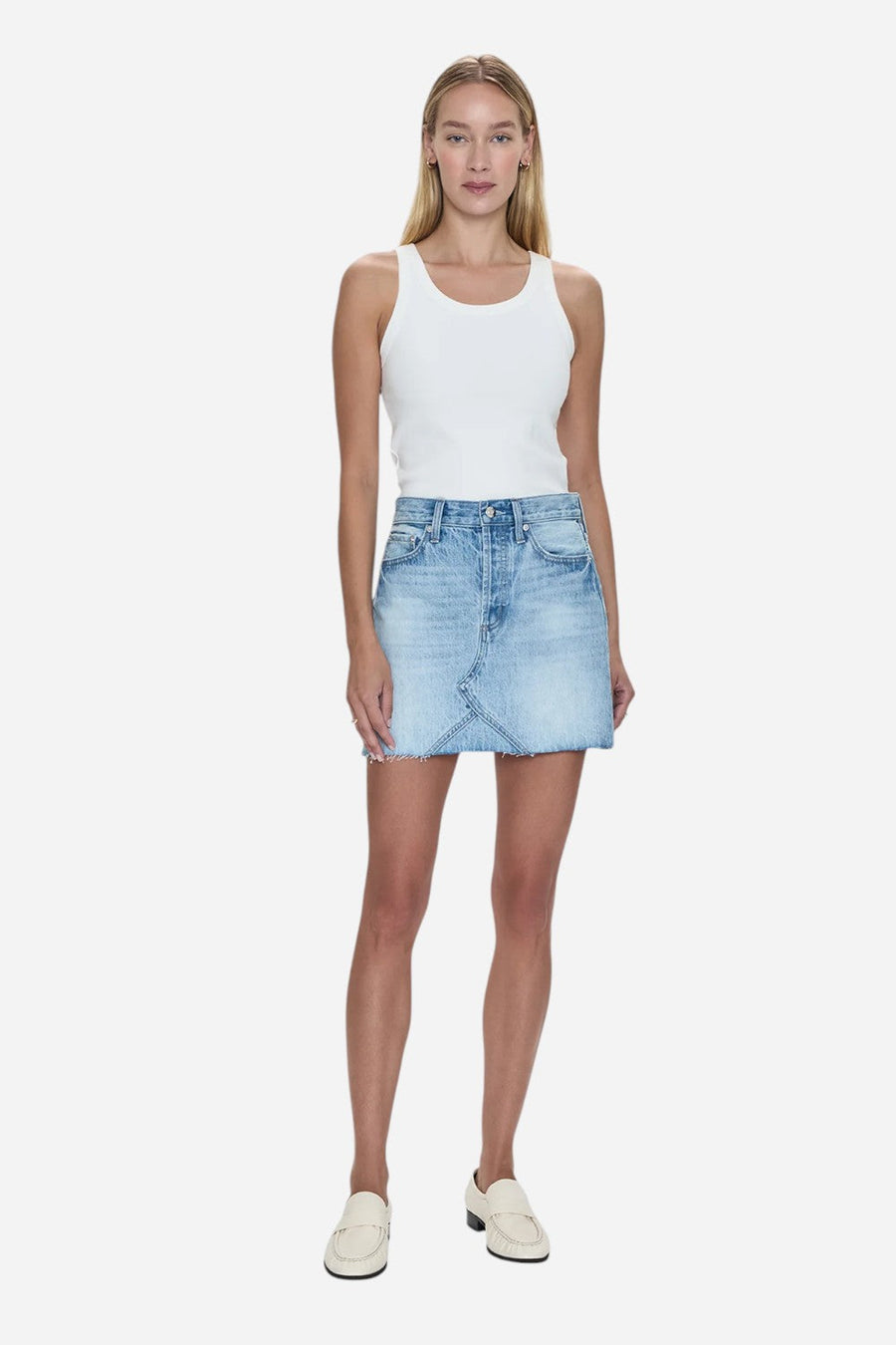 Pistola Kat High Rise Skirt in Academia – detail