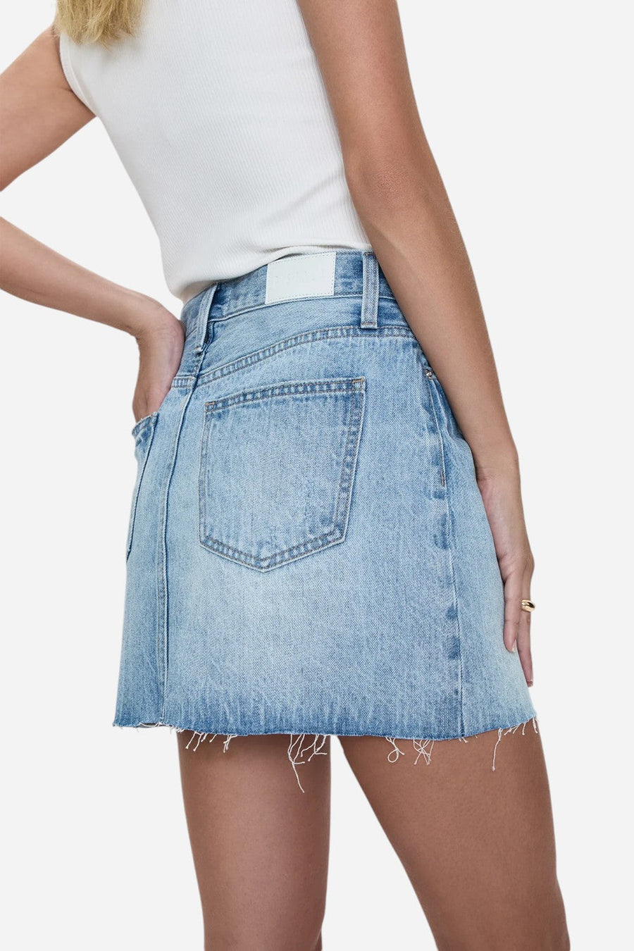 Pistola Kat High Rise Skirt in Academia – side view
