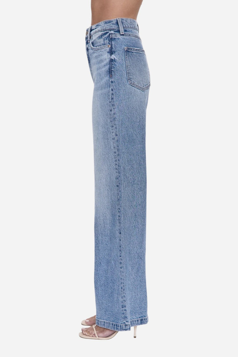 Pistola Lana High Rise Ultra Wide Leg Jean in Break – back view