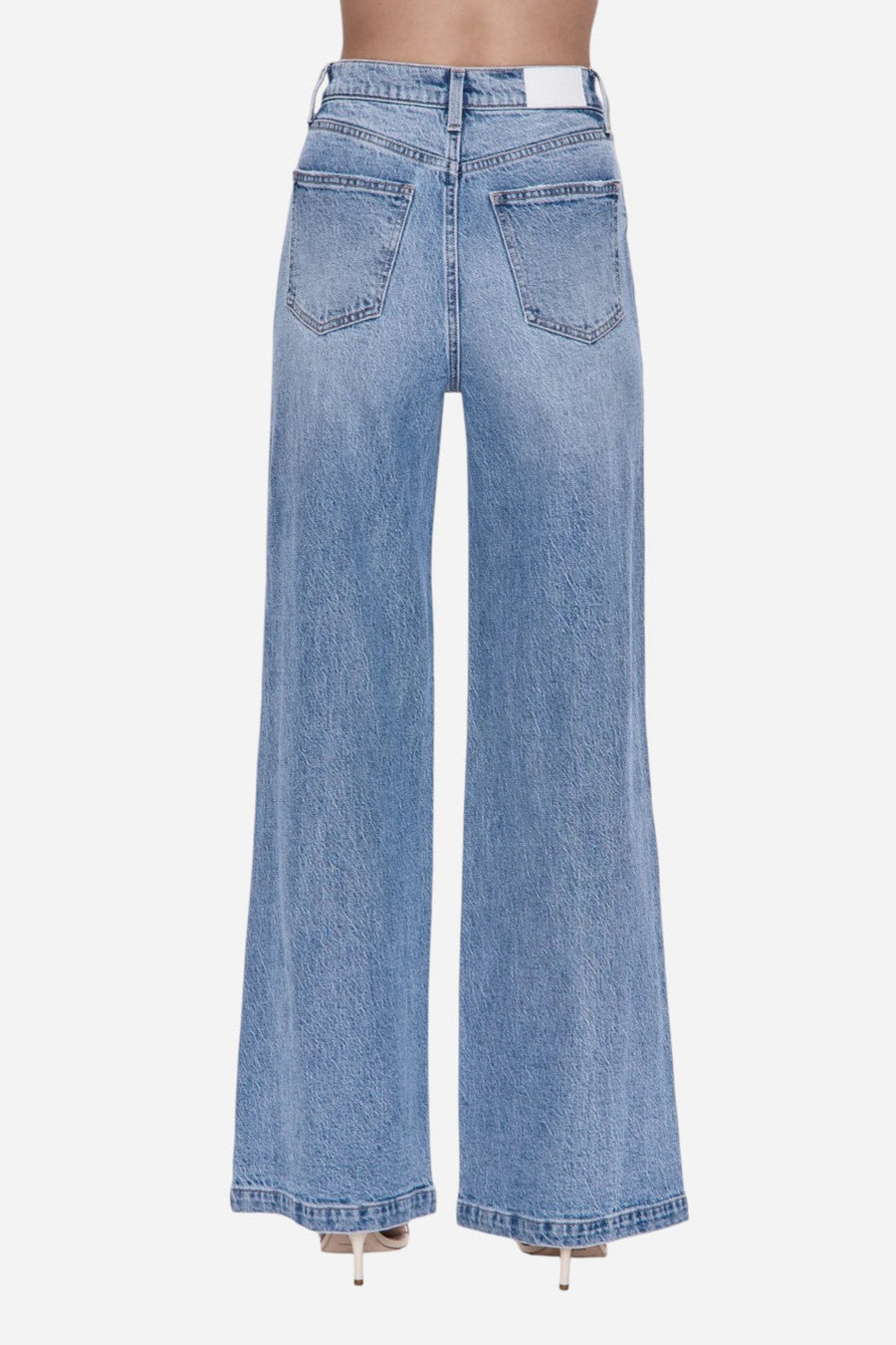 Pistola Lana High Rise Ultra Wide Leg Jean in Break – side view