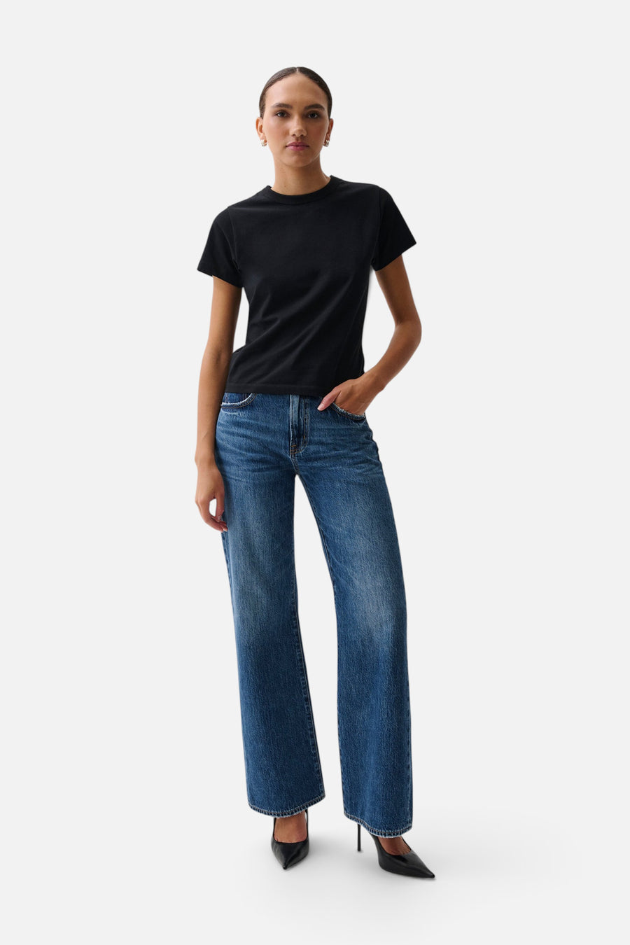 Pistola Larsen Relaxed Flare in Daring – front view
