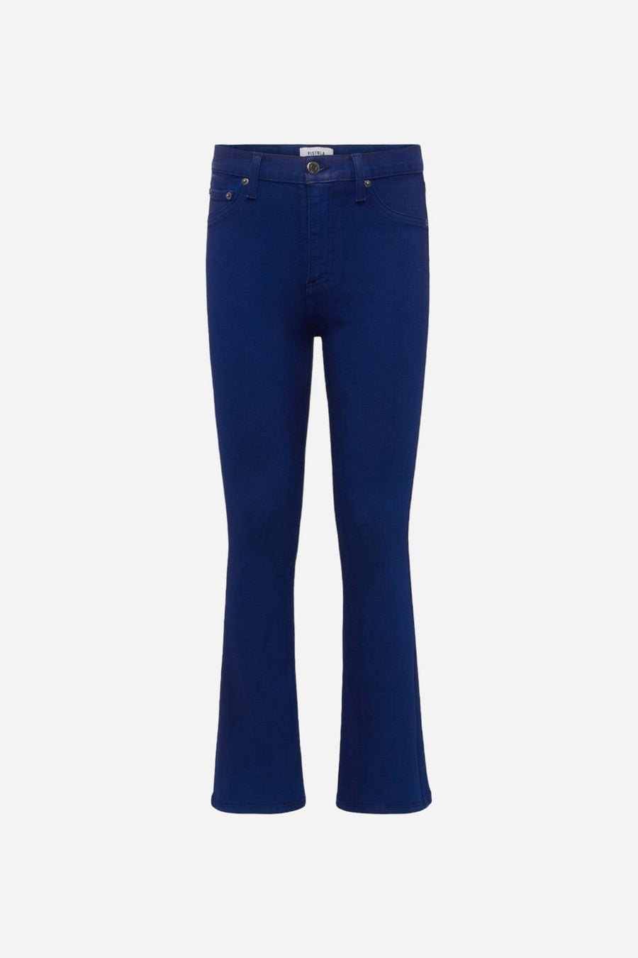 Pistola Lennon High Rise Crop Boot in Coated Sapphire – front view