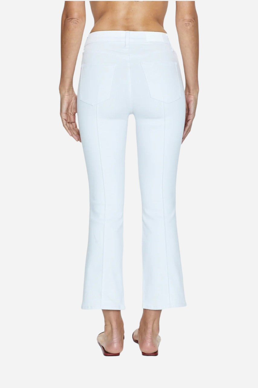 Pistola Lennon Pintuck High Rise Crop Pant in Le Blanc – side view